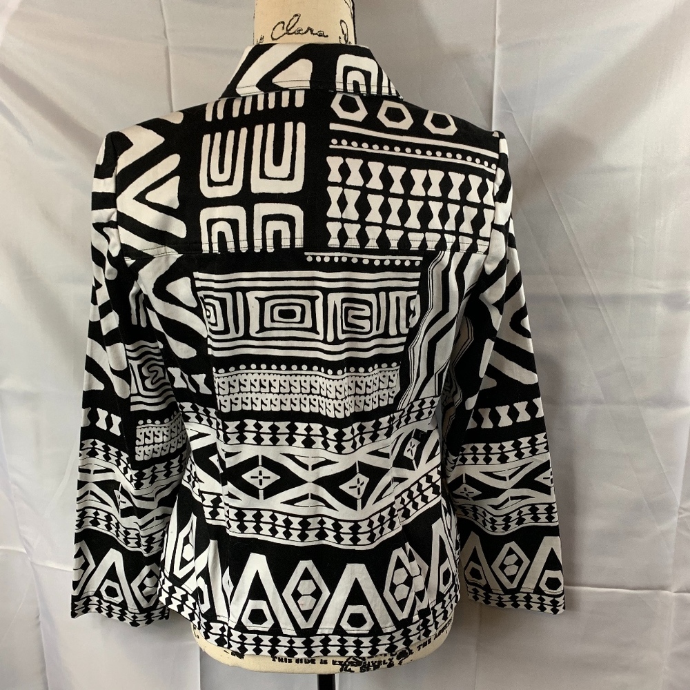 Chico Long Sleeve Button Front Jacket Blazer - Picture 2 of 5